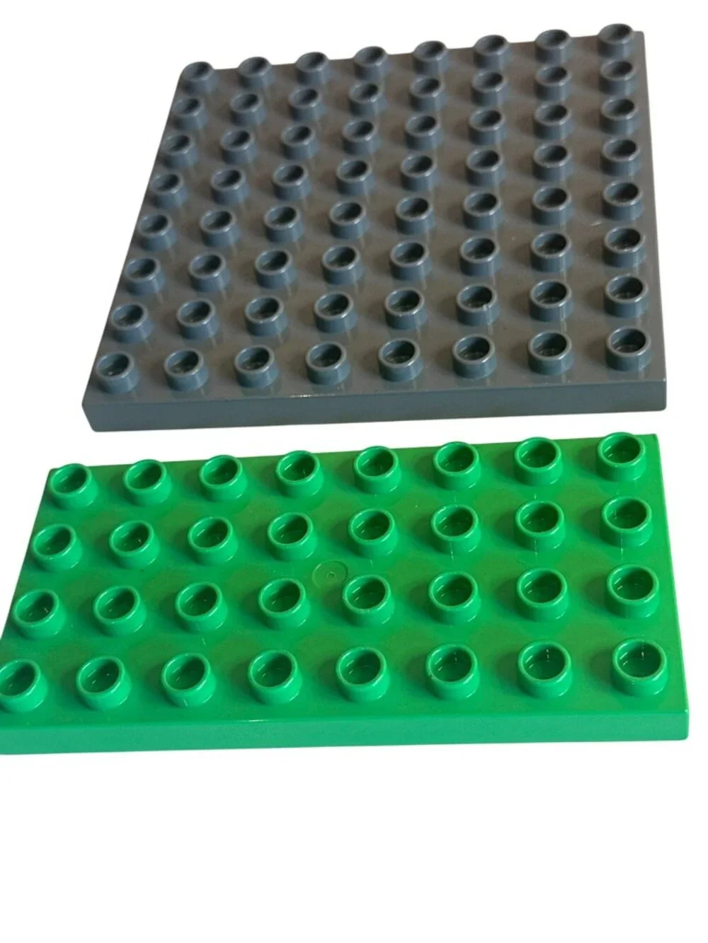 LEGO DUPLO Baseplates Lot of 5 Gray Green 8x8 4x4 8x4 Misc. Building Toys